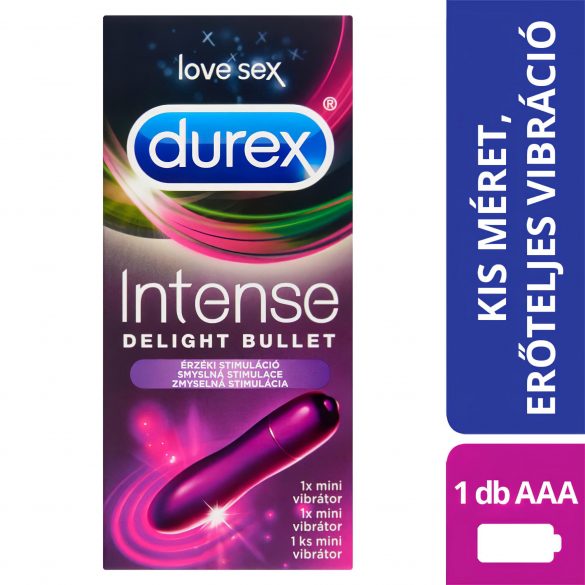 Durex Intense Delight Bullet - mini vibracijos lūpdažis (violetinė) 