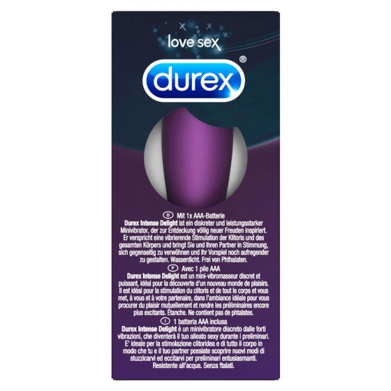 Durex Intense Delight Bullet - mini vibracijos lūpdažis (violetinė)