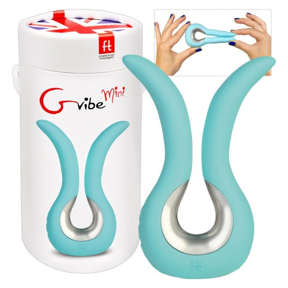 G-vibe Mini - USB silikoninis vibratorius (mėtinė) 