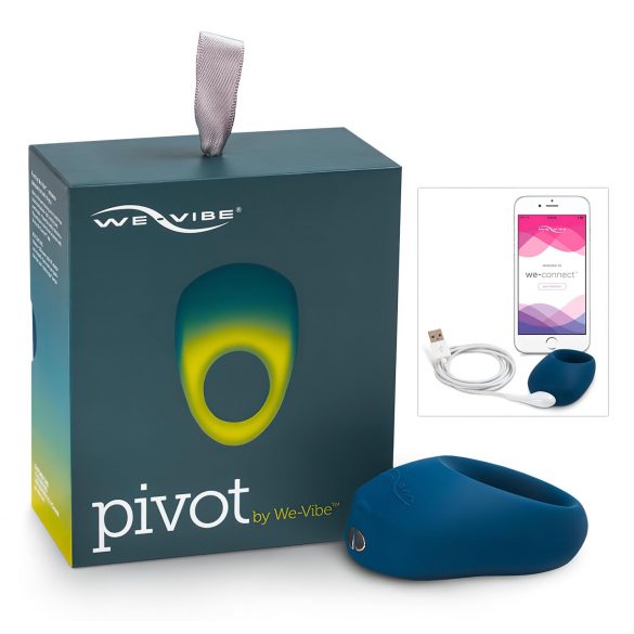 We-Vibe Pivot - akumuliatorinis, vibruojantis varpos žiedas (tamsiai mėlyna) 