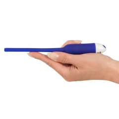   You2Toys - DILATOR - tuščiaviduris silikoninis šlaplės vibratorius - mėlynas (7mm)