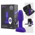 b-Vibe Rimming - sukimos analinis vibratorius su perlais (violetinis) 