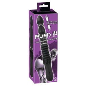 You2Toys - Push it - įkraunamas stūmoklinis analinis vibratorius (juodas)