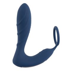   You2Toys Prostata Plug - radijo analinis vibratorius su penio žiedu (mėlynas)