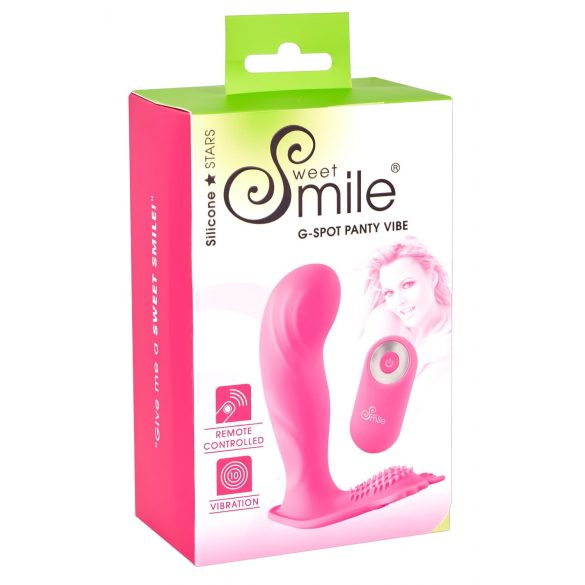 SMILE G-Spot Panty - įkraunamas radijo bangomis valdomas prisegamas vibratorius (rožinis)