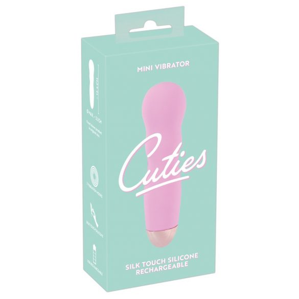 Cuties Mini Rose - įkraunamas banguotas vibratorius (rožinis) 