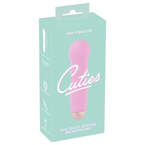 Cuties Mini Rose - įkraunamas banguotas vibratorius (rožinis) 