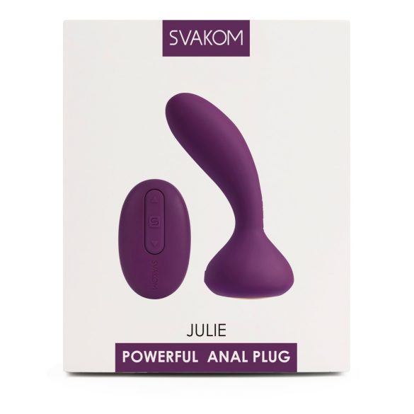 Svakom Julie - įkraunamas, belaidis prostatos vibratorius (violetinis)