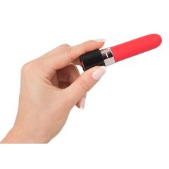   You2Toys - akumuliatorinis lūpdažio vibratorius (raudona-juoda)