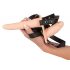 You2Toys - Strap-On - prisegamas dvigubas vibratorius (natūrali spalva)