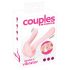 Couples Choice - įkraunamas, dvimotoris poros vibratorius (švelniai rožinis)