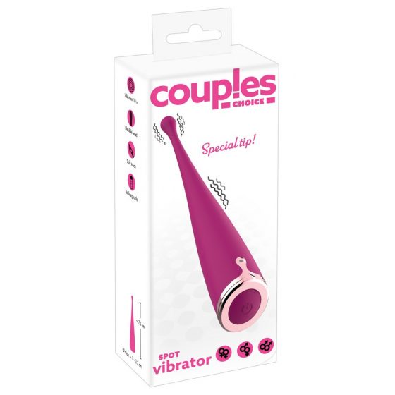 Couples Choice - įkraunamas klitorio vibratorius (rožinis)