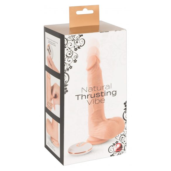 You2Toys - Natural - rechargeable, radio-frequency, thrusting vibrator (natural) 