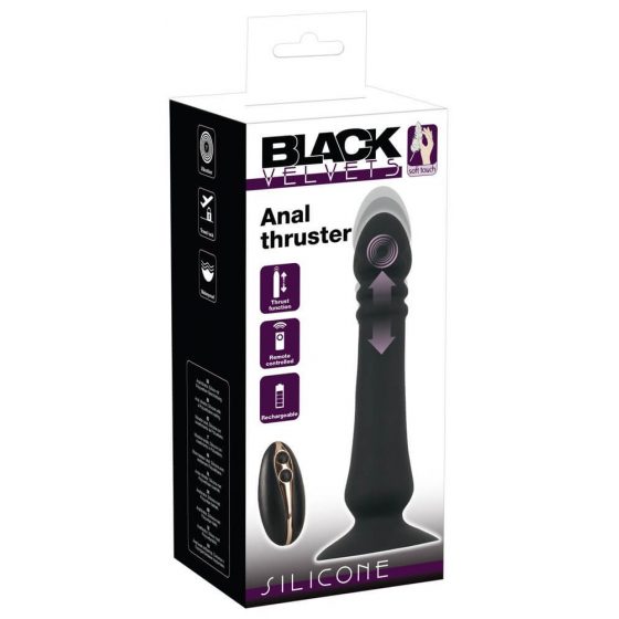 Black Velvet – akumuliatorinis, stumiantis analinis vibratorius (juodas)