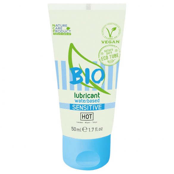 HOT Bio Sensitive - veganiškas vandens pagrindo lubrikantas (50 ml)