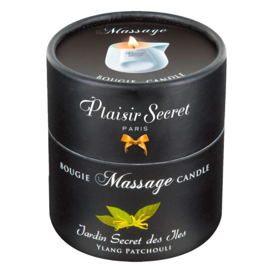 Plaisirs Secrets Ylang Patchouli - kvapnioji masažinė žvakė (80 ml)