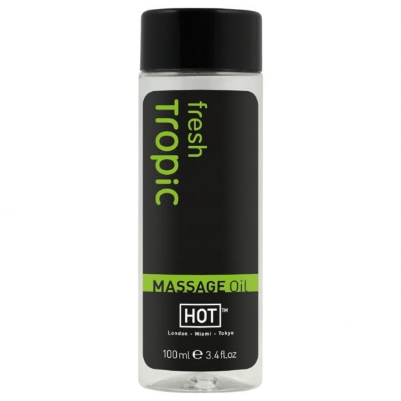 HOT masažo aliejus - švieži tropikai (100 ml) 