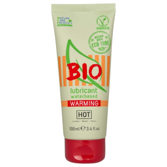 HOT BIO Warming - šildantis veganiškas vandens pagrindu pagamintas lubrikantas (100 ml)