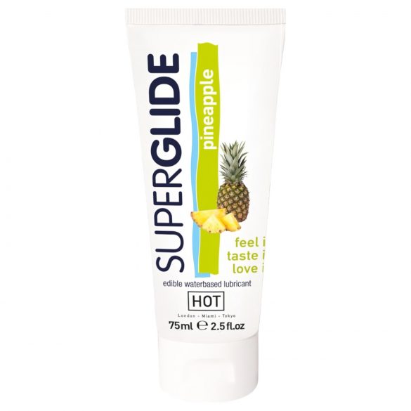 HOT Superglide Ananasas - valgomas lubrikantas (75 ml)