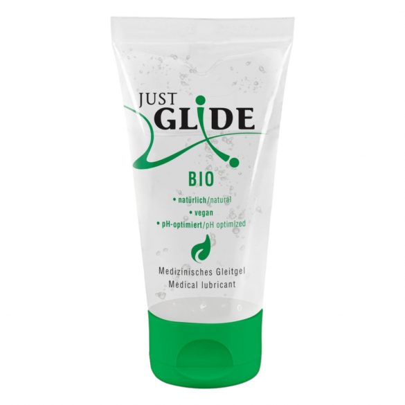 Just Glide Bio - augalinės kilmės vandens pagrindo lubrikantas (50ml) 