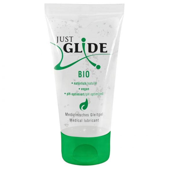 Just Glide Bio – vandens pagrindo veganiškas lubrikantas (50 ml)