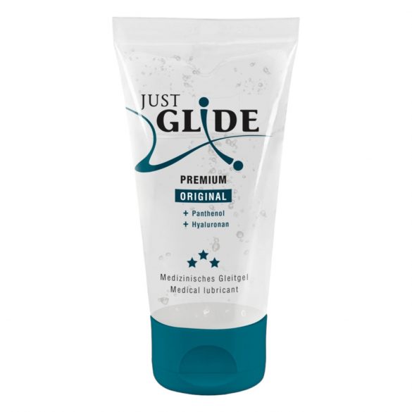 Just Glide Premium Original - veganiškas, vandens pagrindu pagamintas lubrikantas (50ml)