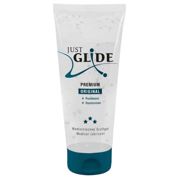 Just Glide Premium Original - veganiškas, vandens pagrindo lubrikantas (200ml)