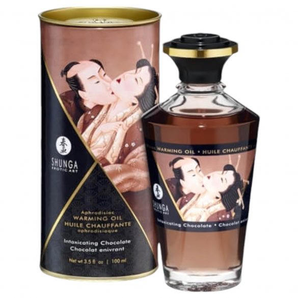 Shunga - Šildomas masažo aliejus - šokoladas (100 ml) 