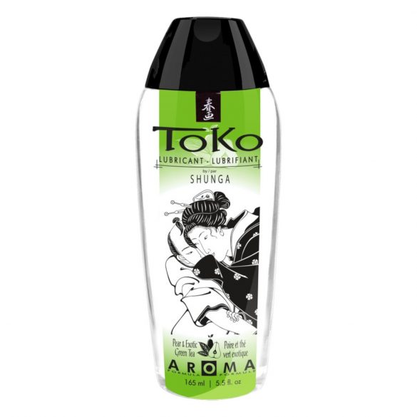 Shunga Toko - aromatizuotas vandens pagrindo lubrikantas - kriaušė ir žalioji arbata (165 ml) 