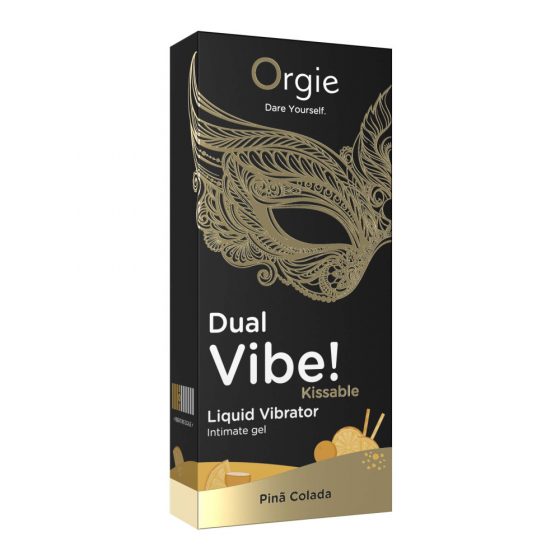 Orgie Dual Vibe! - skystas vibratorius - Pinã Colada (15 ml)