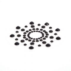 Spindintys deimantai spenelių lipdukai (juodi)