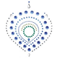   Žėrintys deimantai intymus papuošalų rinkinys - 3 dalių (žalia-mėlyna)