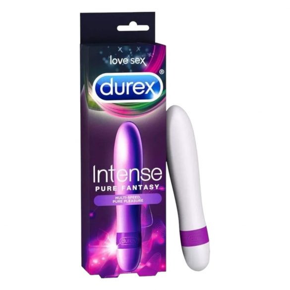 Durex Intense Pure Fantasy - vibruojantis rudas (baltas) 