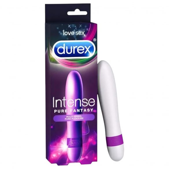 Durex Intense Pure Fantasy - vibruojantis rudas (baltas) 