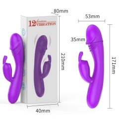   Vienišas - įkraunamas, klitorio ir G-taško vibratorius (rožinis)
