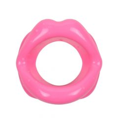 Ida Leather - atviras silikoninis burnos kaištis (rožinis)