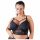 Cottelli Plus Size - petnešėlėmis ir nėriniais puošta liemenėlė (juoda)  - 85E