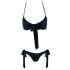 Cottelli - juodos spalvos bikini stiliaus liemenėlės komplektas