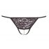 NO:XQSE - Lace Chain Thong (Black)  - L/XL