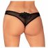 Obsessive Latinesa - atvira juoda tanga  - M/L