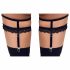 Cottelli - Decorative Garter Belt (Black) 