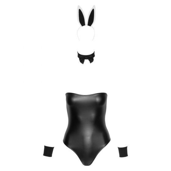 Cottelli Bunny - blizgantis, seksualus triušiuko kostiumas (5 dalių)