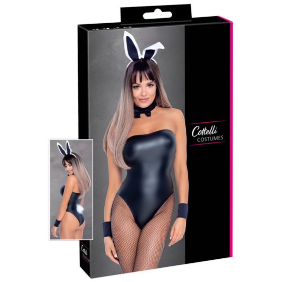 Cottelli Bunny - blizgantis, seksualus triušiuko kostiumas (5 dalių)