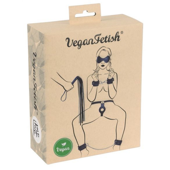 Vegan Fetish - surišimo rinkinys (7 dalių) - juodas 