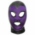 Bad Kitty - shiny suction mask (purple-black) 