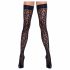 Cottelli Legwear - leopardinis rašto kojinės (juoda)  - 3