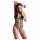 Abierta Fina - Provocative Sparkle - Lace Bodysuit  - M