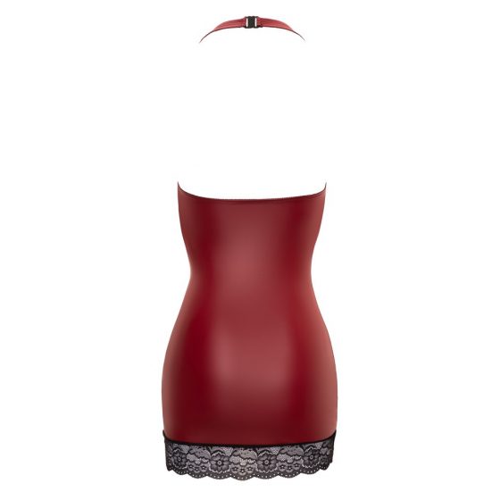 Cottelli - blizganti raudona mini suknelė su nėriniais