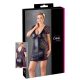 Cottelli Plus Size - juodos nėriniuotos kombinacijos su banteliais suknelė - 2XL