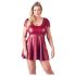 / Cottelli Plus Size - A formos mini suknelė (bordo) - 2XL